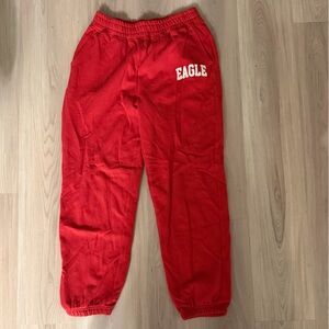 American Eagle Outfitters Red Joggers